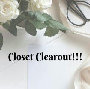 Closet clear out !!! Read description